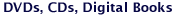 Link to lists of DVDs, CDs and Digital books
